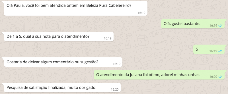 Pesquisa de Satisfação