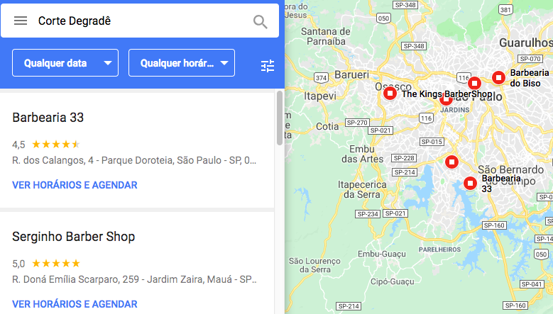 Reserve com o Google